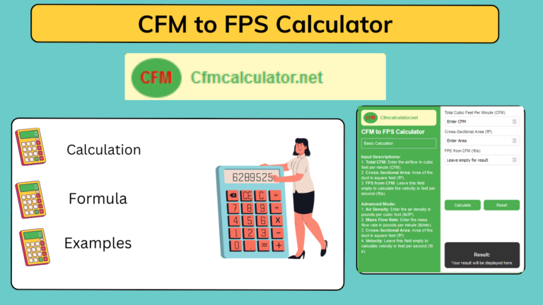 How To Covert CFM To FPS