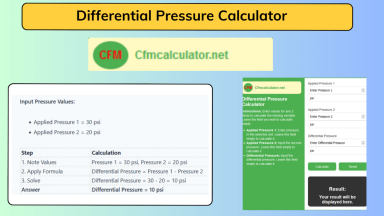 Calculate Fluid Differential Pressure in two points